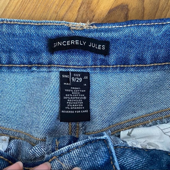 SOLD Sincerely Jules Wide Leg Cropped Jeans - Picture 3 of 10